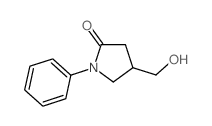 4-(Hydroxymethyl)-1-phenylpyrrolidin-2-one Structure