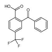 2-benzoyl-4-(trifluoromethyl)benzoic acid结构式