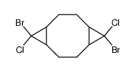 5,10-dibromo-5,10-dichlorotricyclo[7.1.0.04,6]decane结构式