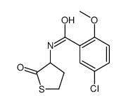 5-chloro-2-methoxy-N-(2-oxothiolan-3-yl)benzamide Structure