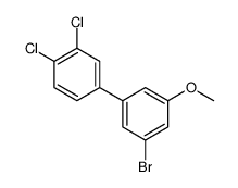 1-bromo-3-(3,4-dichlorophenyl)-5-methoxybenzene结构式
