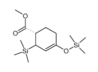 methyl 2-trimethylsilyl-4-trimethylsilyloxycyclohex-3-enecarboxylate结构式