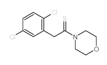 2-(2,5-dichlorophenyl)-1-morpholin-4-yl-ethanethione结构式