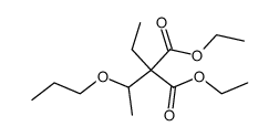 ethyl-(1-propoxy-ethyl)-malonic acid diethyl ester结构式