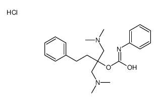 [2-[(dimethylamino)methyl]-4-phenyl-2-(phenylcarbamoyloxy)butyl]-dimethylazanium,chloride Structure
