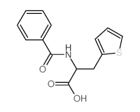 2-benzamido-3-thiophen-2-yl-propanoic acid结构式