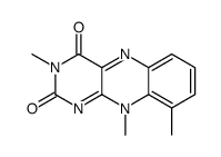 3,9,10-trimethylbenzo[g]pteridine-2,4-dione结构式