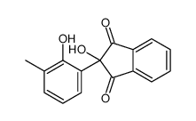 2-hydroxy-2-(2-hydroxy-3-methylphenyl)-1H-Indene-1,3(2H)-dione结构式