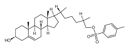 (25R)-5-Cholesten-3β,26-diol-26-tosylat结构式