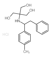 2-(hydroxymethyl)-2-[[1-(4-methylphenyl)-2-phenyl-ethyl]amino]propane-1,3-diol结构式