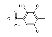 3,5-dichloro-2-hydroxy-4-methylbenzenesulfonic acid Structure