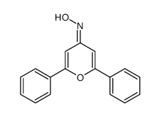 N-(2,6-diphenylpyran-4-ylidene)hydroxylamine Structure