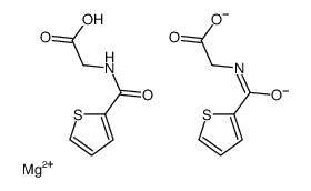 magnesium,2-(thiophene-2-carbonylamino)acetate Structure
