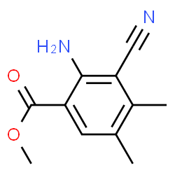 Benzoic acid, 2-amino-3-cyano-4,5-dimethyl-, methyl ester (9CI) picture