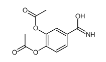 (2-acetyloxy-4-carbamoylphenyl) acetate结构式
