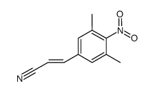 (E)-3-(3,5-dimethyl-4-nitrophenyl)acrylonitrile Structure