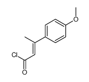 3-(4-methoxyphenyl)but-2-enoyl chloride Structure