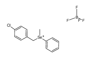 (p-chlorobenzyl)methylphenylselenonium tetrafluoroborate Structure