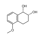 (+/-)-5-methoxy-1,2,3,4-tetrahydro-naphthalene-1r,2c-diol结构式