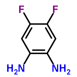 1,2-Diamino-4,5-difluorobenzene Structure