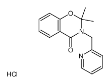 2,2-dimethyl-3-(2-pyridylmethyl)-4-oxo-4H-1,3-benzoxazine结构式