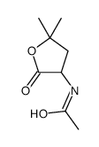 N-(Tetrahydro-5,5-dimethyl-2-oxo-3-furanyl)acetamide结构式