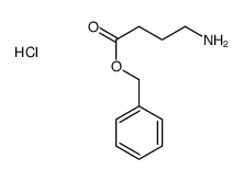 Butanoic acid, 4-amino-, phenylmethyl ester, hydrochloride Structure