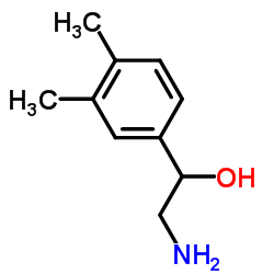 2-氨基-1-(3,4-二甲基苯基)乙醇结构式