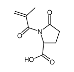1-(2-methyl-1-oxoallyl)-5-oxo-L-proline结构式