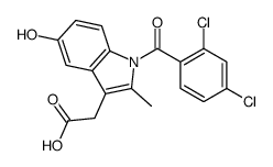 2-[1-(2,4-dichlorobenzoyl)-5-hydroxy-2-methylindol-3-yl]acetic acid Structure