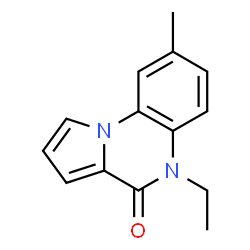 Pyrrolo[1,2-a]quinoxalin-4(5H)-one, 5-ethyl-8-methyl- (9CI)结构式