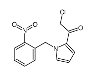 2-chloro-1-[1-[(2-nitrophenyl)methyl]pyrrol-2-yl]ethanone结构式