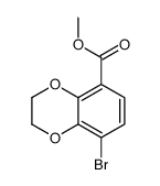 8-溴-2,3-二氢苯并[b] [1,4]二氧杂环己烯-5-羧酸甲酯结构式
