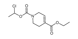 1-(1-chloroethyl)-4-ethyl-3,6-dihydro-1,4-(2H)-pyridinedicarboxylate结构式
