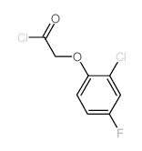 (2-氯-4-氟苯氧基)乙酰氯结构式