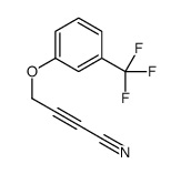 4-[3-(trifluoromethyl)phenoxy]but-2-ynenitrile结构式