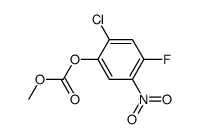 2-氯-4-氟-5-硝基苯基甲基碳酸盐结构式