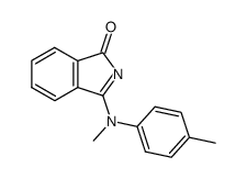 3-N-methyl-N(p-tolyl)amino-isoindoleninone结构式