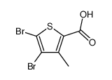 4,5-二溴-3-甲基噻吩-2-羧酸结构式