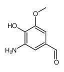 3-Amino-4-hydroxy-5-methoxybenzaldehyde结构式