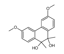 3,6-dimethoxy-9,10-dimethyl-9,10-dihydro-phenanthrene-9,10-diol Structure