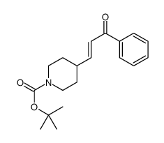 1-Boc-4-(3-oxo-3-phenylpropenyl)piperidine结构式