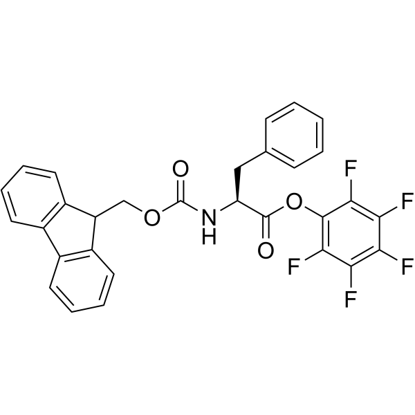 N-芴甲氧羰基-L-苯丙氨酸五氟苯酯结构式