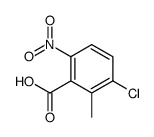 3-氯-2-甲基-6-硝基苯甲酸结构式