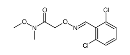 2,6-dichlorobenzylideneaminooxy-N-methoxy-N-methylacetamide Structure