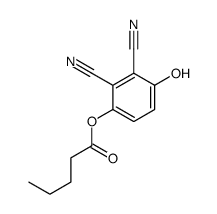 (2,3-dicyano-4-hydroxyphenyl) pentanoate结构式