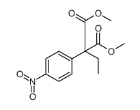 Propanedioic acid, 2-ethyl-2-(4-nitrophenyl)-, 1,3-dimethyl ester结构式