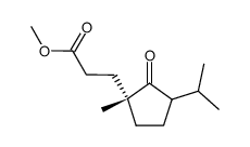 methyl (1R)-3-(3-isopropyl-1-methyl-2-oxocyclopentyl)propanoate Structure