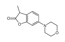 3-methyl-6-morpholin-4-yl-3H-1-benzofuran-2-one Structure