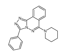 3-phenyl-6-piperidin-1-yl-[1,2,4]triazolo[3,4-a]phthalazine结构式